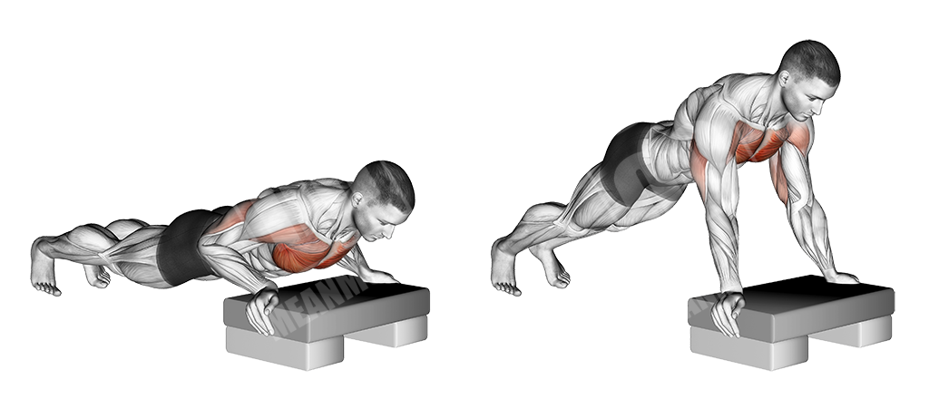 Incline push-ups