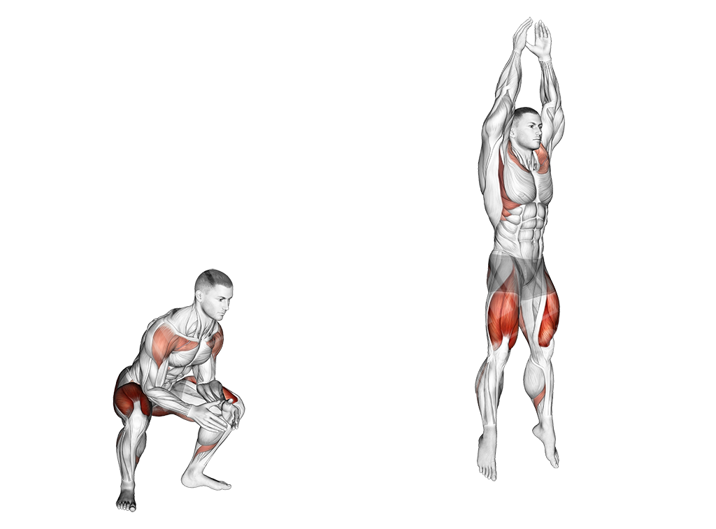 rocket jump squats male