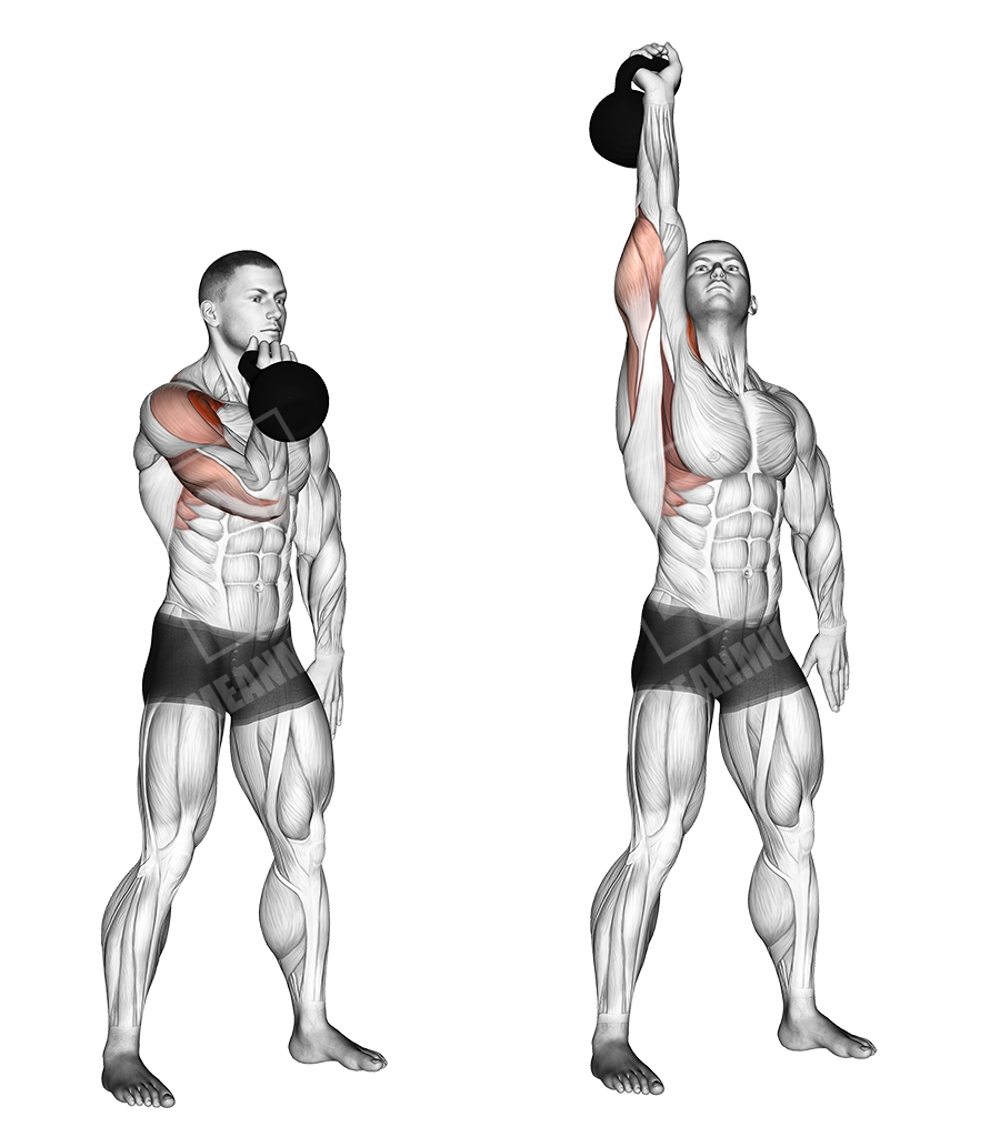 kettlebell Arnold press