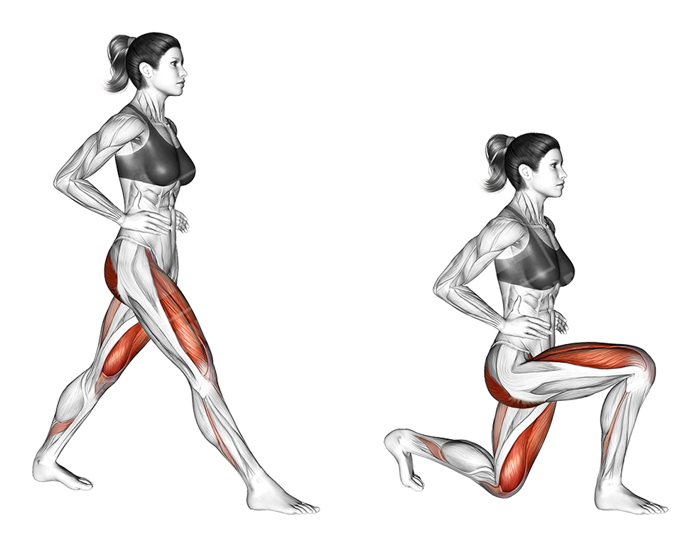Body-weight lunges