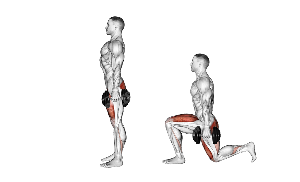 Dumbbell lunge