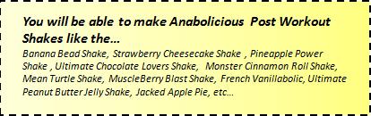 Anabolic Post Workout Shakes list