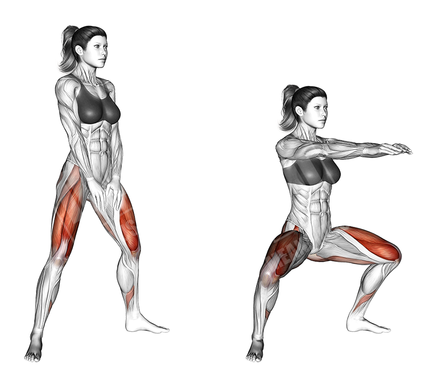 Body-weight squats